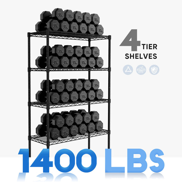 Sweetcrispy Shelf Metal Heavy Duty Construction For Kitchen Pantry