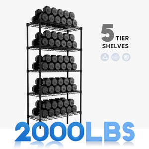 Sweetcrispy Shelf Metal Heavy Duty Construction For Kitchen Pantry