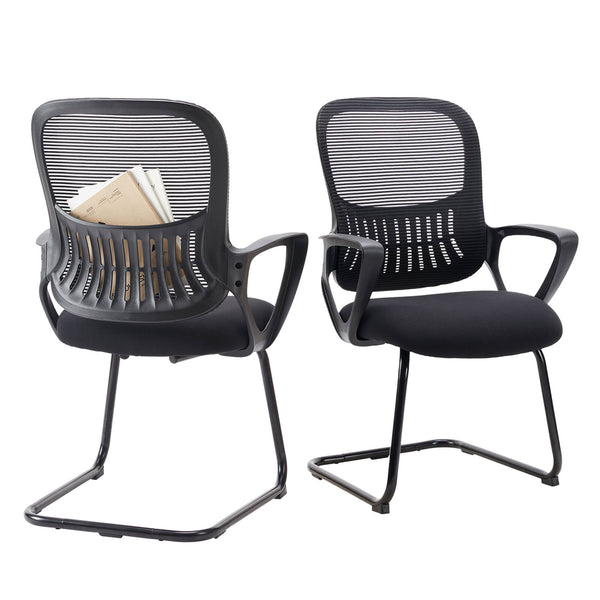 Sweetcrispy Office Chair with Storage Basket for Office