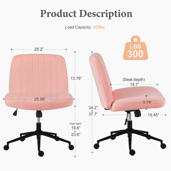 Sweetcrispy Armless Plank Chair, Adjustable, for Bedroom