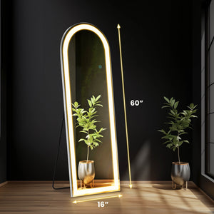 Sweetcrispy 3-Color LED Illuminated Mirror for Indoors