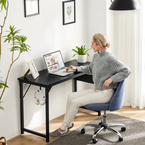 Sweetcrispy Computer Desk with Organizer for Office Bedroom