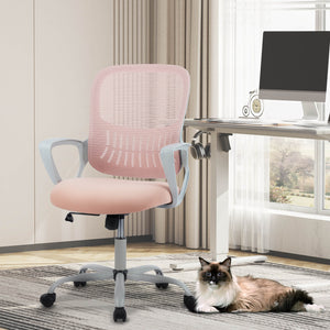 Sweetcrispy Office Chair with Lumbar Support and Armrests