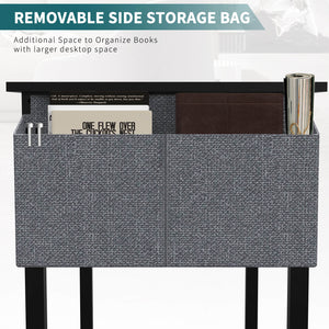 Sweetcrispy Computer Desk with Organizer for Office Bedroom