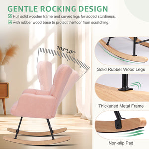 Sweetcrispy Rocking Chair Soft and Thick for Nursery