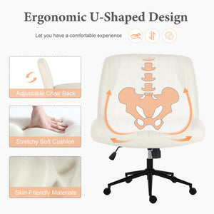 Sweetcrispy Armless Plank Chair, Adjustable, for Bedroom