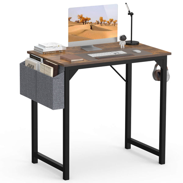 Sweetcrispy Computer Desk with Organizer for Office Bedroom
