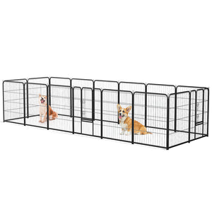 Sweetcrispy Dog Fence Collapsible for Garden Patio