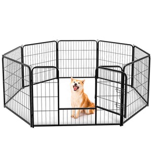 Sweetcrispy Dog Fence Collapsible for Garden Patio