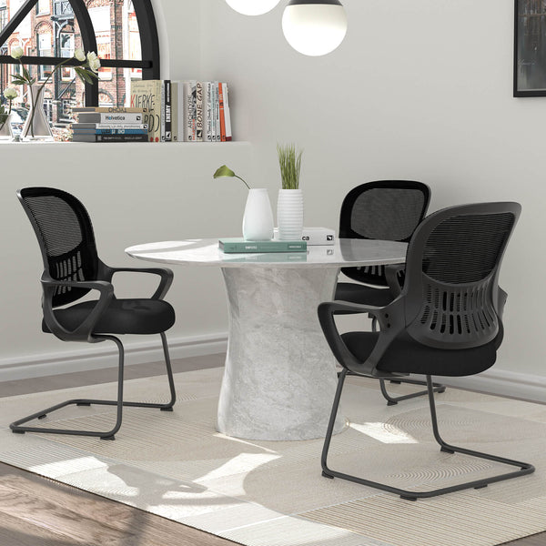 Sweetcrispy Office Chair with Storage Basket for Office