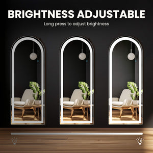 Sweetcrispy 3-Color LED Illuminated Mirror for Indoors