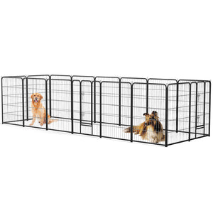 Sweetcrispy Dog Fence Collapsible for Garden Patio