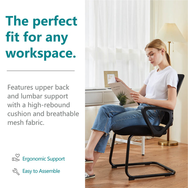 Sweetcrispy Office Chair with Storage Basket for Office