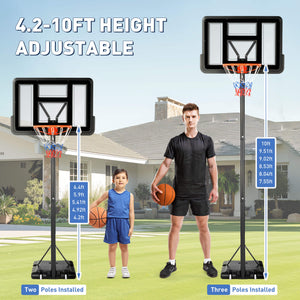 Sweetcrispy Portable Basketball Hoops for Indoors and Outdoors