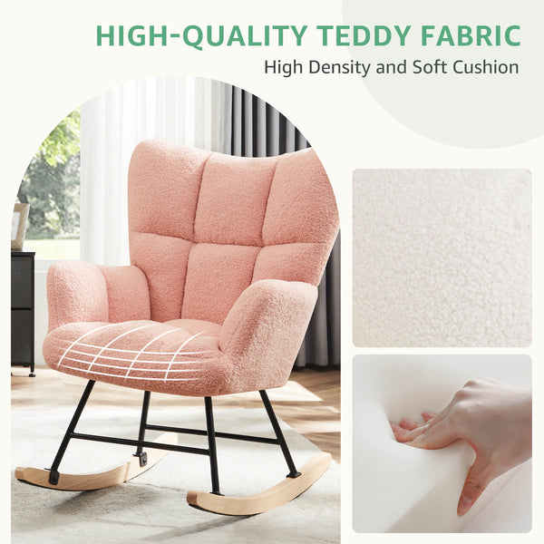Sweetcrispy Rocking Chair Soft and Thick for Nursery