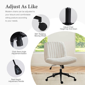 Sweetcrispy Armless Plank Chair, Adjustable, for Bedroom