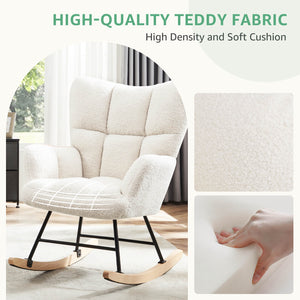 Sweetcrispy Rocking Chair Soft and Thick for Nursery