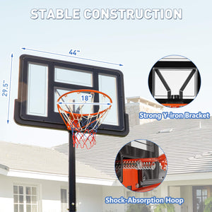 Sweetcrispy Portable Basketball Hoops for Indoors and Outdoors
