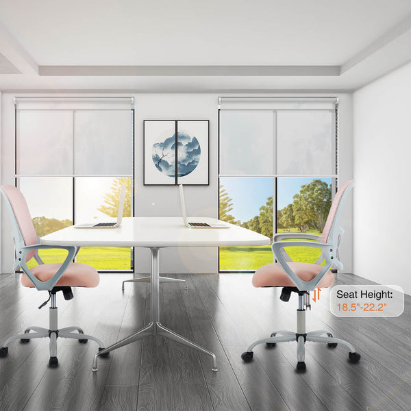 Sweetcrispy Office Chair with Lumbar Support and Armrests