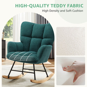 Sweetcrispy Rocking Chair Soft and Thick for Nursery