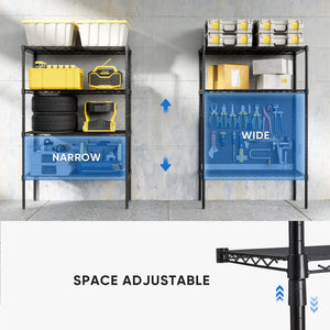 Sweetcrispy Shelf Metal Heavy Duty Construction For Kitchen Pantry