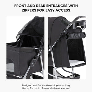 Sweetcrispy Foldable Pet Outdoor Stroller