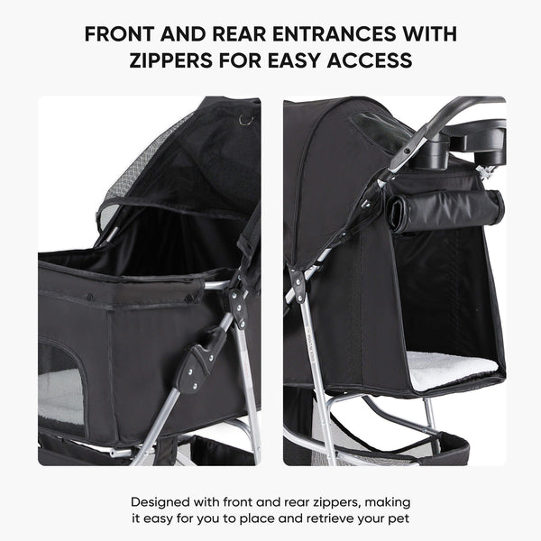 Sweetcrispy Foldable Pet Outdoor Stroller