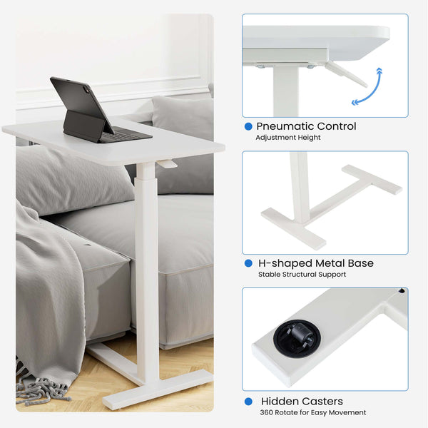 Sweetcrispy Removable Standing Table for Bedroom Office