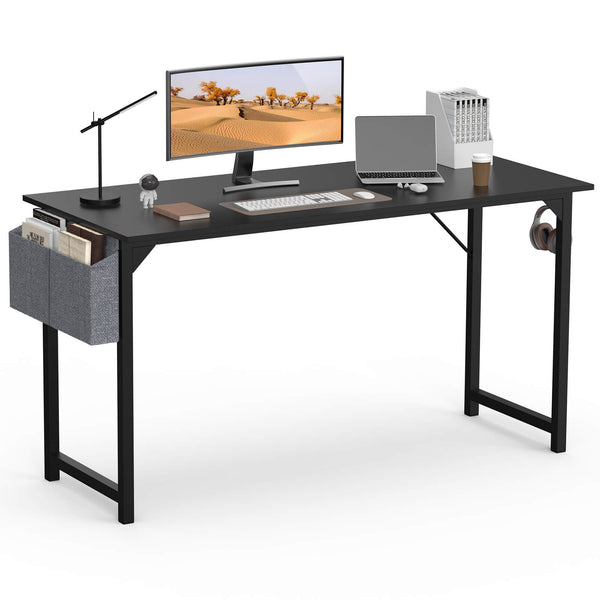 Sweetcrispy Computer Desk with Organizer for Office Bedroom
