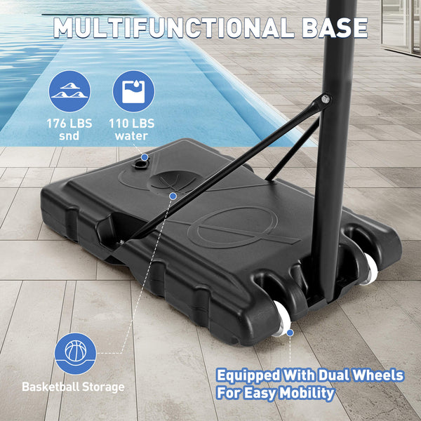 Sweetcrispy Portable Basketball Hoops for Indoors and Outdoors