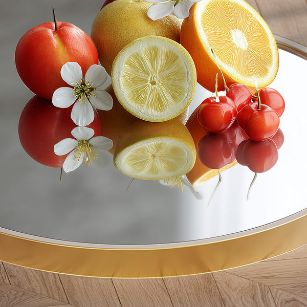 Sweetcrispy Floor Mirror with Slim Metal Frame for Bedroom