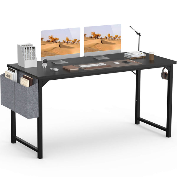 Sweetcrispy Computer Desk with Organizer for Office Bedroom