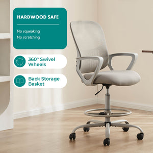 Sweetcrispy Tall Office Chair Height Adjustable