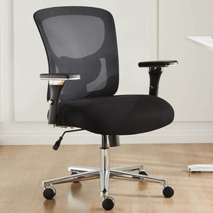 Sweetcrispy Office Chair with Adjustable Lumbar Support Oversized Cushion