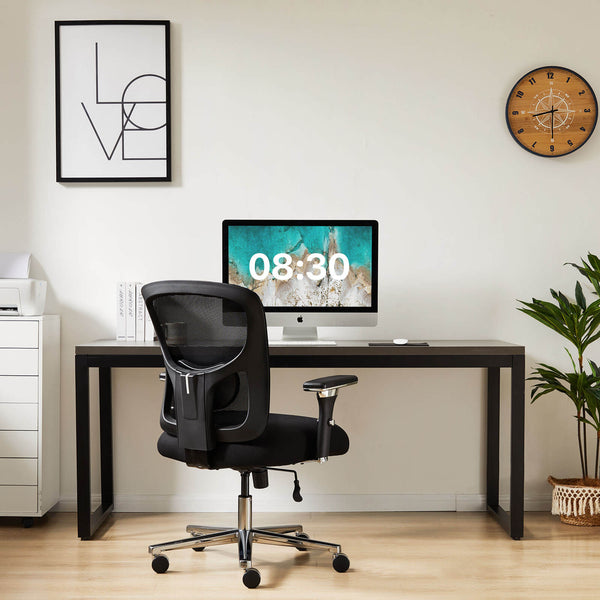 Sweetcrispy Office Chair with Adjustable Lumbar Support Oversized Cushion