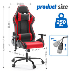 Gaming Chair with Footrest3