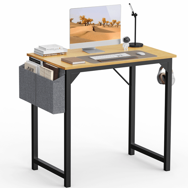 Sweetcrispy Computer Desk with Organizer for Office Bedroom