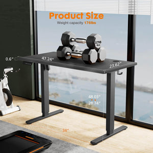 electric-adjustable-standing-desk#Color_Black#Size_48'' x 24"