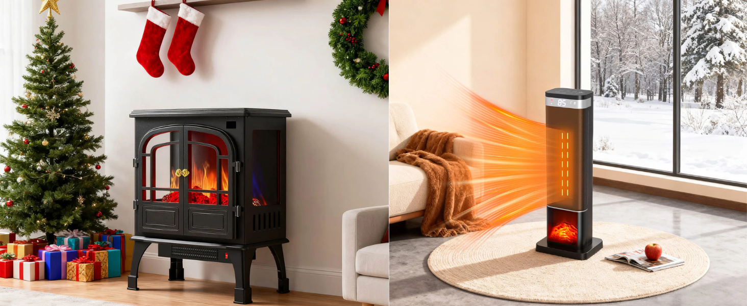 Electric Fireplace vs. Space Heater