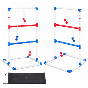 Sweetcrispy Ladder Ball Game Set Portable Ladder Toss for Backyard Tailgates Campsites and Family Fun