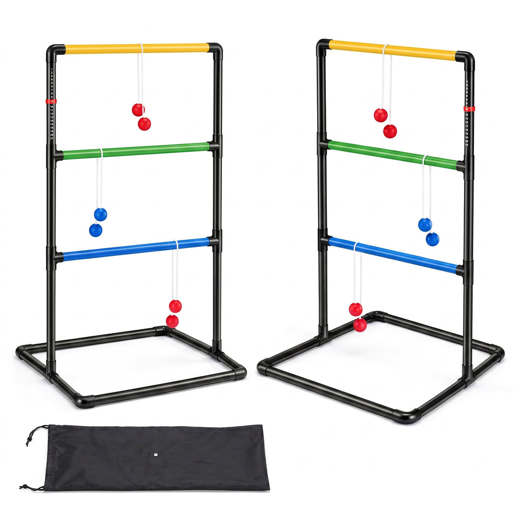 Sweetcrispy Portable Ladder Ball Game Set for Backyard & Camping