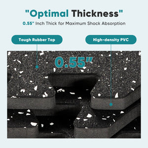 Sweetcrispy Interlocking Gym Floor Tiles for Home Gym