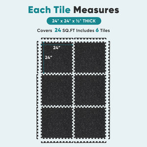 Sweetcrispy Interlocking Gym Floor Tiles for Home Gym