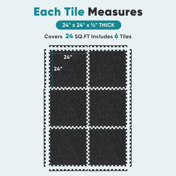 Sweetcrispy Interlocking Gym Floor Tiles for Home Gym