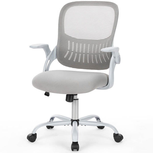 Sweetcrispy Office Chair with Wheels Reversible Armrests