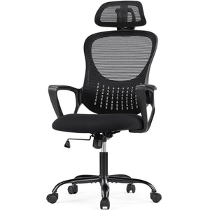 🎁 Sweetcrispy Office Chair High Back with Adjustable Headrest for Office (100% off)