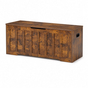 Sweetcrispy Wooden Storage Bench with Soft-Close Lid