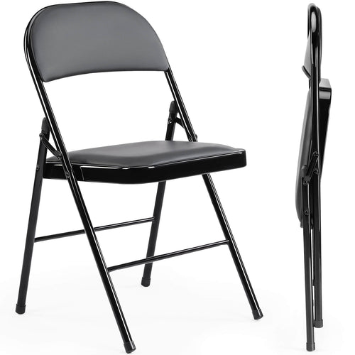 Sweetcrispy Leather Folding Chair for Events and Home Use