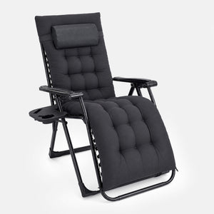 Sweetcrispy Foldable Zero-Gravity Outdoor Lounge Chair for Beach/Patio