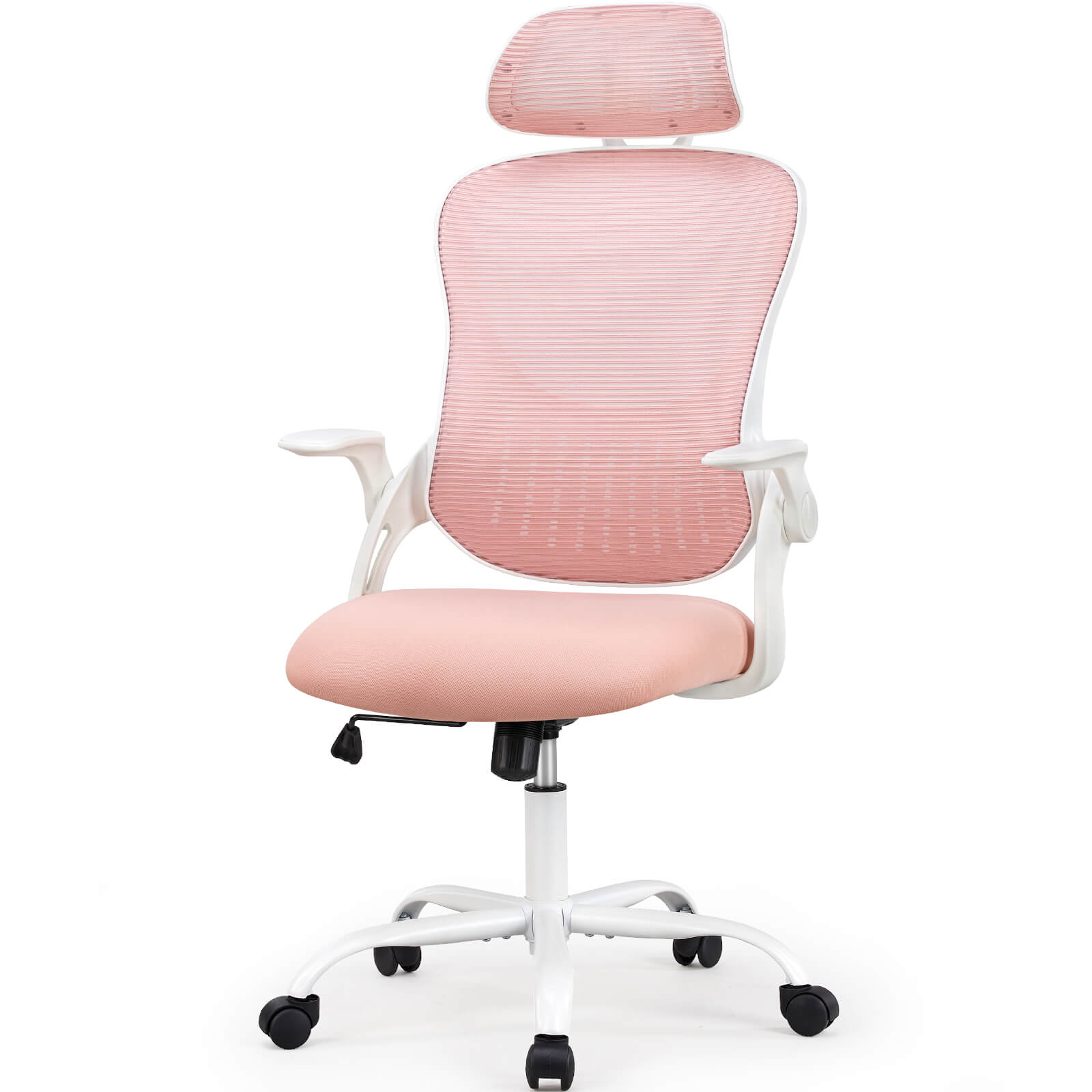 Sweetcrispy Office Chair High Back with Adjustable Headrest for Office